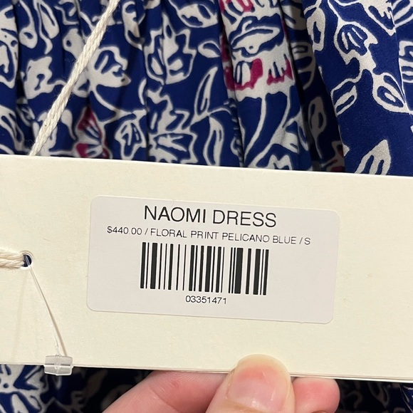NWT Natalie Martin 100% Silk Naomi Floral Print Pelicano Blue Maxi Dress Size S - Picture 7 of 11